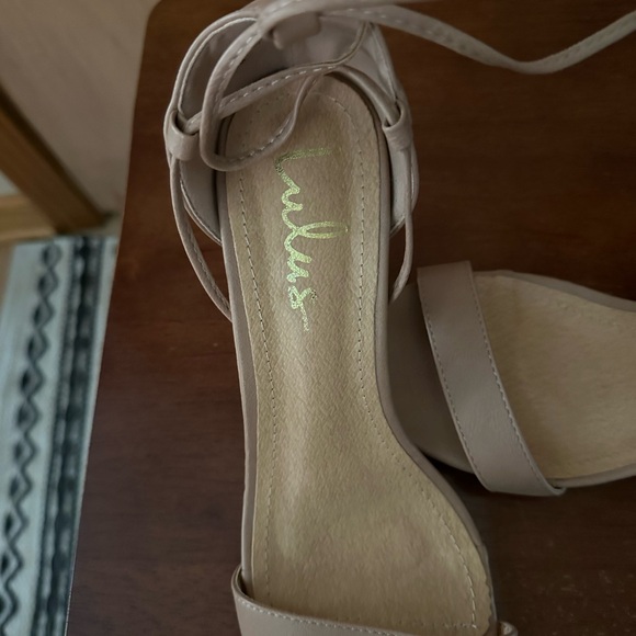 Lulus lace up heel in Tan - Picture 6 of 6